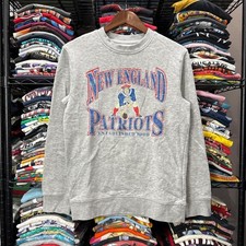New England Patriots Grey Football Sweatshirt Reprint AN65775