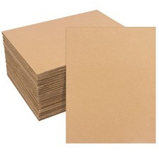 80 Pack 11"x 17" Corrugated Cardboard Sheets, Flat Cardboard Layer Pads 2 mm ...