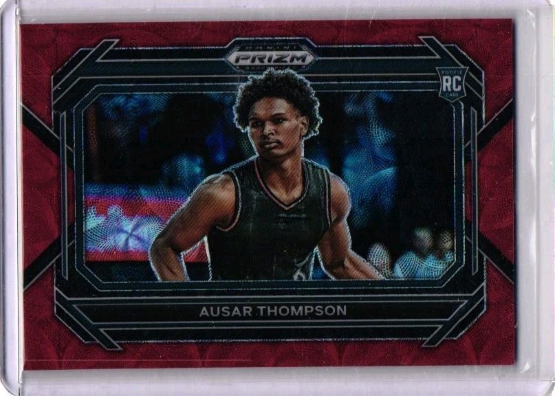 2023 Panini Prizm Draft Picks Choice Red Variations /88 Ausar Thompson Rookie RC