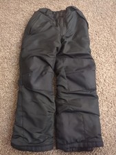 All In Motion Kids Boys Girls Snow Pants Medium Size Black Wind Water Resistant