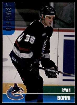 1999-00 Be a Player Memorabilia Ryan Bonni Rookie Vancouver Canucks #374