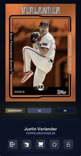 Topps DIGITAL 2025 Archives 25 Legendary /25 Justin Verlander Giants