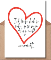 Postkarte Liebe Karte Hochzeitstag Jahrestag Valentinstag Mit Umschlag