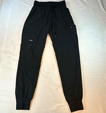Grey's Anatomy Scrub Pants By Barco Black Drawstring Pockets Size XS