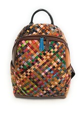 Zaino in pelle  Donna Il Borsaro Intreccio Multicolor 80262
