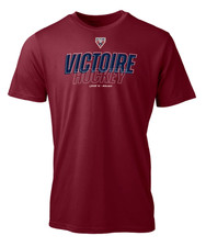 Men's Montreal Victoire PWHL Hockey Bauer Maroon Core Graphics T Shirt