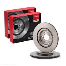 2X APEC Rear Brake Discs for PORSCHE MACAN 2022- 330mm Vented DSK2542