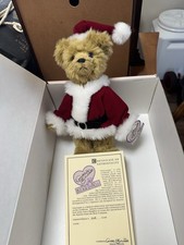 Annette Funicello Bear Co. Guissippe Caramel Bear Limited Edition Santa Box Chr