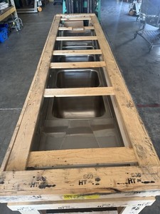 Eagle Group 414-16-4-24 Four 16" Bowl Compartment Sink SS 2 Drainboards