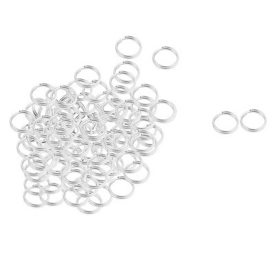 8mm Durchm Split Schlüsselanhänger Kette Keychain 100Stk 8mm/0.32''