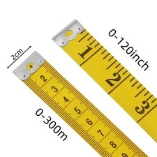 Body Measuring Tape Ruler Sewing Cloth Tailor Measure Soft Flat 120 inch 300 cm