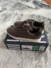 Ben Sherman Watts Men's Brown Faux Leather Lace Up Memory Foam Sneaker US 9.5