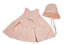 Baby Girl's Flat Flair Tutu Dress Size 6 Months Cotton Babydoll Set With Hat