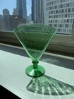 Frederick Carder Steuben Optic Ribbed Fan Vase