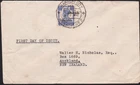 PAKISTAN 1947 (1 Oct) GVI 3½a overprint on First Day cover to New Zealand .D7221