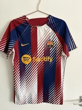 Nike Barcelona Home Shirt Size S Short Sleeve Spotify Sponsor Multicoloured