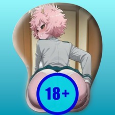 3D Anime Mouse Pad with Wrist Rest by My hero academia Mina Ashido #02