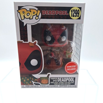 Funko Pop Marvel Pumpkin Spice Deadpool 1299 Bobble Head