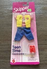 Vintage 1996 Barbie Skipper Teen Time Fashions New on Card + 2 Bathing suits