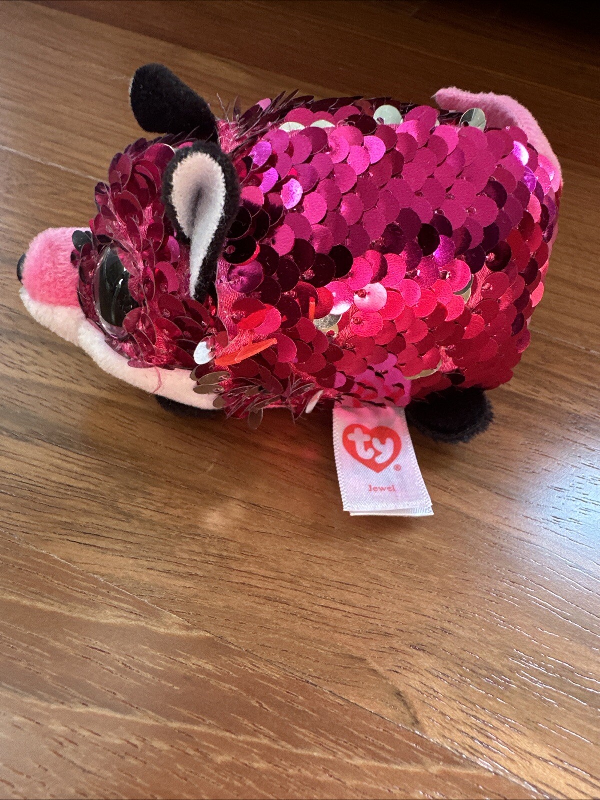 Jewel The Fox TY Teeny Tys 4" FLIPPABLES SEQUINS EUC Retired