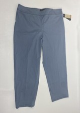 PENDLETON Pants Size 14 Trousers Updated Classic Elastic Zip NWT Women's Blue
