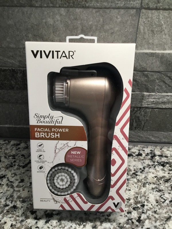 Vivitar Battery Powered Facial Power Brush Simply Beautiful Metallic Series
