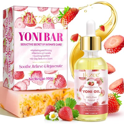 Feminine Wash & Yoni Oil & Yoni Soap Set For Women Yoni Wash For Vaginal Ph ...