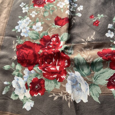 Vintage SILK SCARF Designer TIE RACK/BLOOMSBURY Mothers Day /Luxury Gift  UK