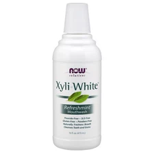 NOW Xyliwhite Refreshmint Mouthwash - 16 oz, Naturally Freshens Breath