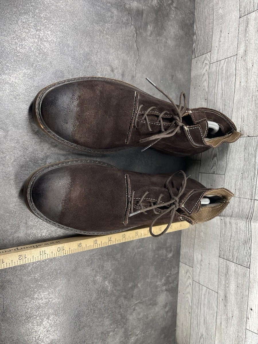 Rogue Chukka Boots Men 9.5 M Shoes Brown Oiled Leather Cap  display picture 3