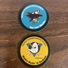 Campbell’s Chunky Soup Promotional Pog Caps NHL Mighty Ducks Of Anaheim San Jose