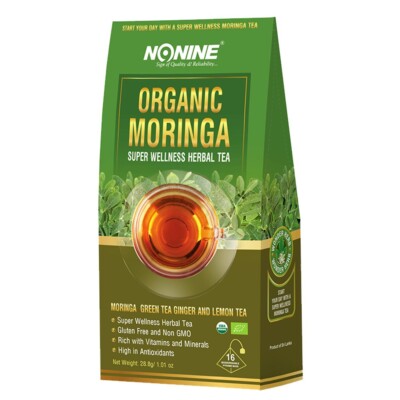 NONINE Ceylon Moringa Green Tea Ginger & Lemon