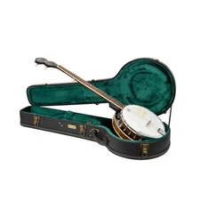 Crossrock Wooden Case fits 5-String Resonator Styles of Banjos-Vintage Hardware
