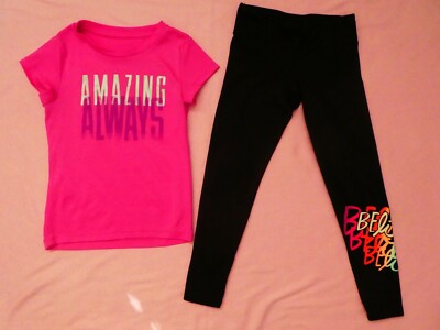 Girls Champion Activewear Set Top and Leggings Size XS (4-5)