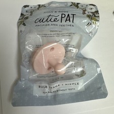 Ryan and Rose NIP Pink Cutie Pat Bulb Pacifier Stage 1 Nipple. 0 m