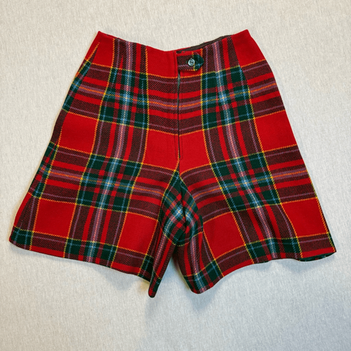 Vintage Schottenkaro Shorts Dark Academia Punk Shorts adrette Weihnachtsshorts - Bild 10 von 12