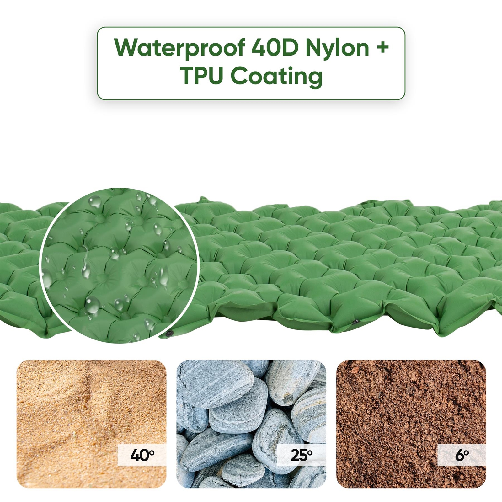 Inflatable Camping Mattress 5cm Thick Self Inflating Outdoor Hiking Camping Mat eBay