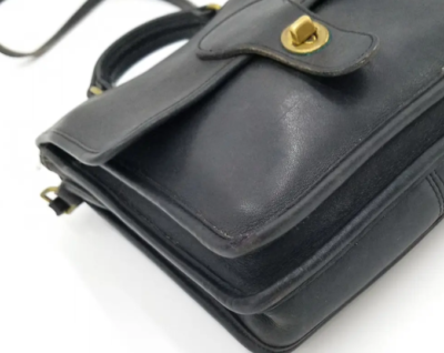 Coach Vintage Black G6L-5130 Station Leather Crossbody With