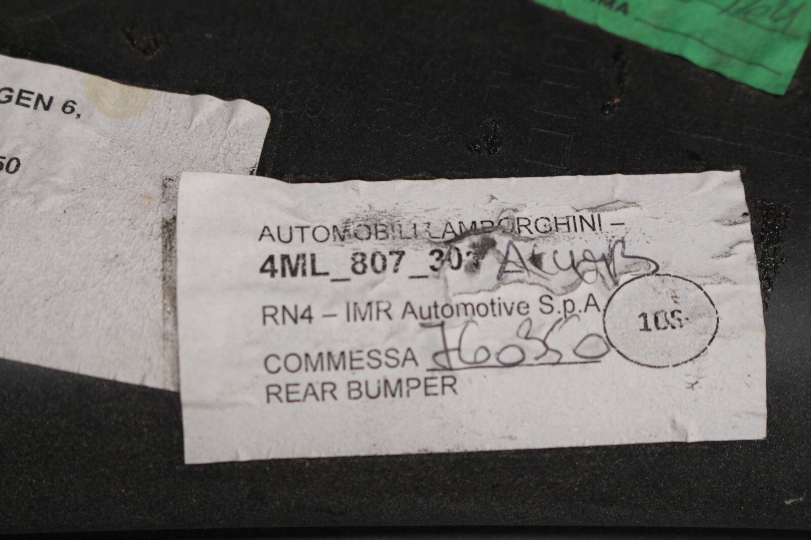 Lamborghini Urus, Rear Valance, Used, P/N 4ML807301, 4ML807568