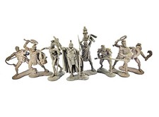 plastic toy soldiers, Hawaii warriors, set Tooth, 1/32, studio CHELOVECHEK.