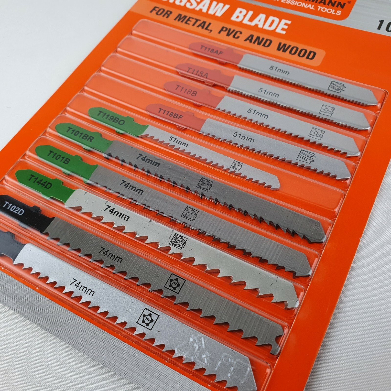 25-teiliges Stichsägeblatt-Set - U-Schaft Blätter Für Holz, Metall, Kunststoff