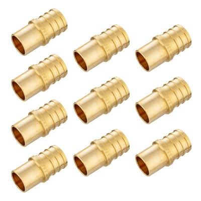 EFIELD 10 PCS Pex 3/4''  X 1/2'' MALE SWEAT ADAPTERS BARB CRIMP FITTING LEAD FREE