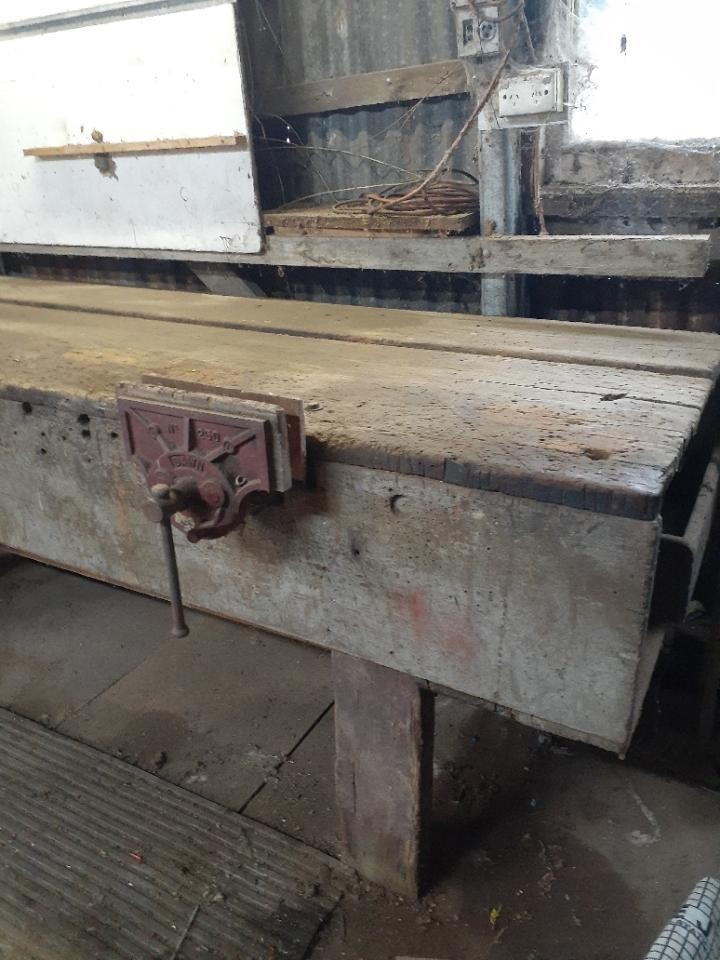 Antique Work Bench eBay