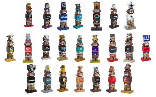 NFL Tiki Team Totem Garden Statue by Evergreen  - Picture 1 of 46
