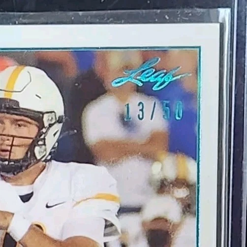 2021 Leaf Memories Auto #BA-CB1 Connor Bazelak RC Indiana/Missouri /50 - Image 3 of 3