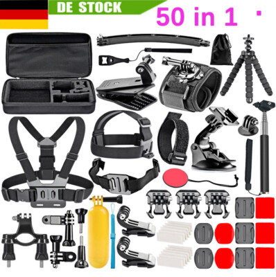 50 in 1 Action Kamera Zubehör Set Kompatibel Für GoPro Hero  10 9 8 7 6 5 DHL