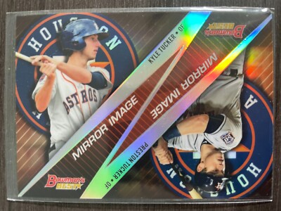 2015 Bowman's Best Kyle Tucker / Preston Tucker Mirror Image MI-18 REFRACTOR