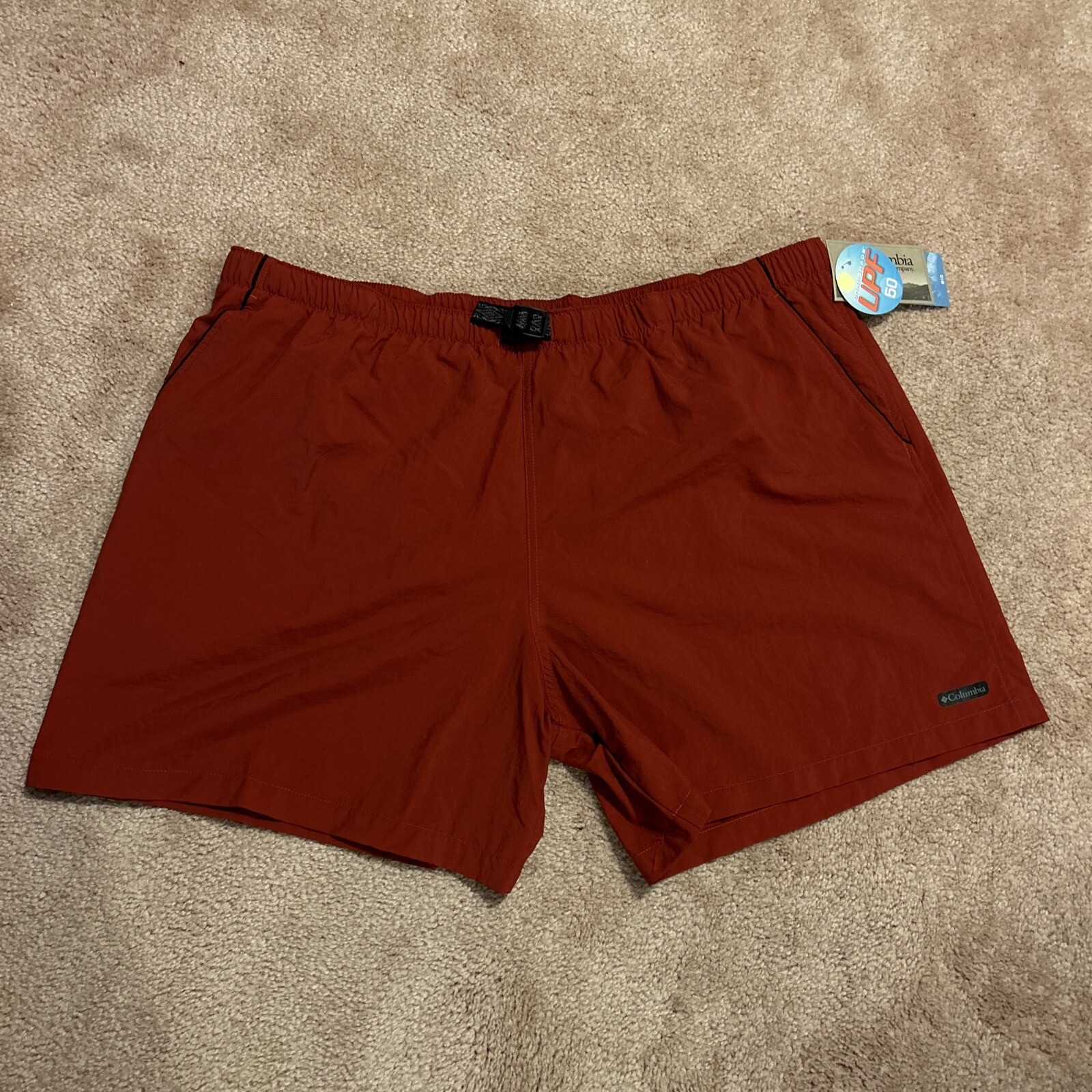 Columbia Whidbey II Water Short Mens Size 3XL Rust Swim Trunks 6” Lined