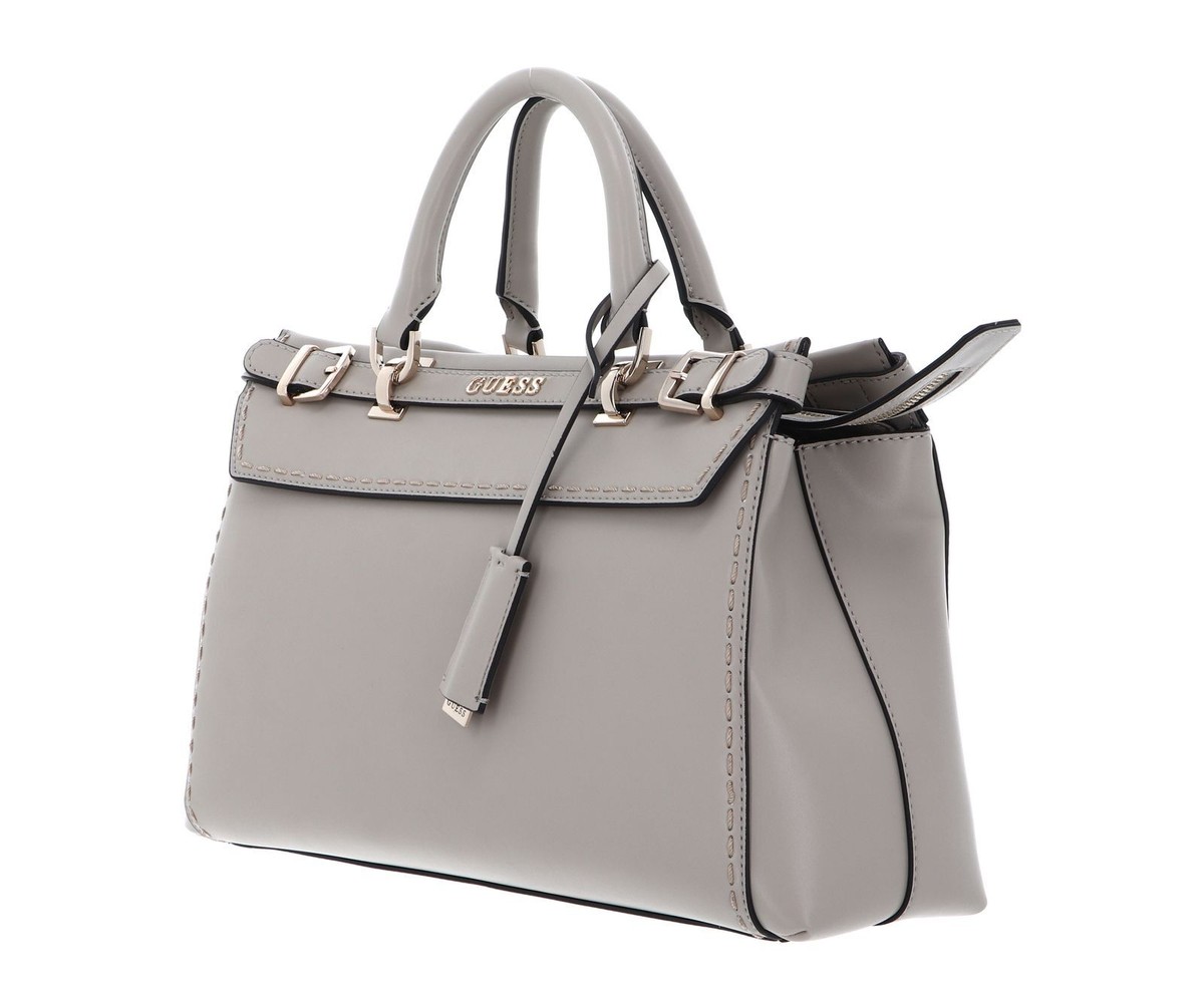 GUESS Sestri Luxury Satchel Umhängetasche Handtasche Tasche Taupe