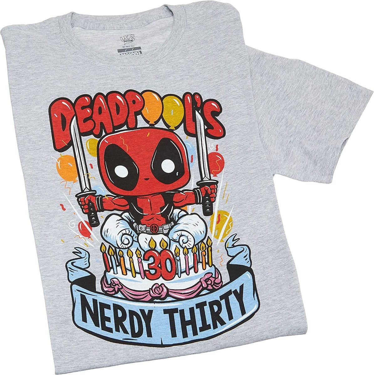 ★MARVELCOLLECTION★ Small Planet Deadpool Nesoberi T-Shirt Funko Marvel Collector Corps Deadpool Nerdy Thirty T-Shirt